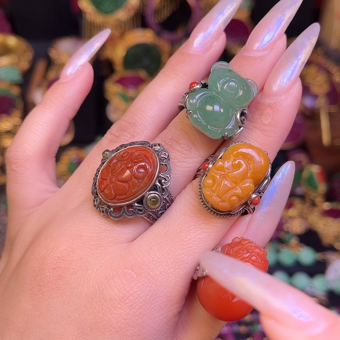 翡翠未镶嵌戒指任选一