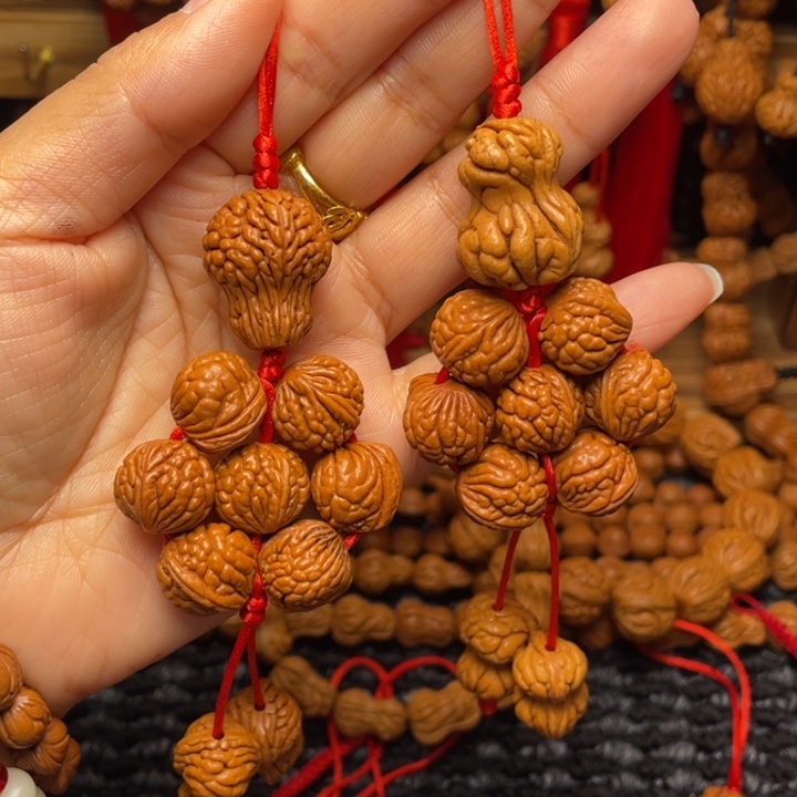 菩提籽类龙纹桃枭挂件