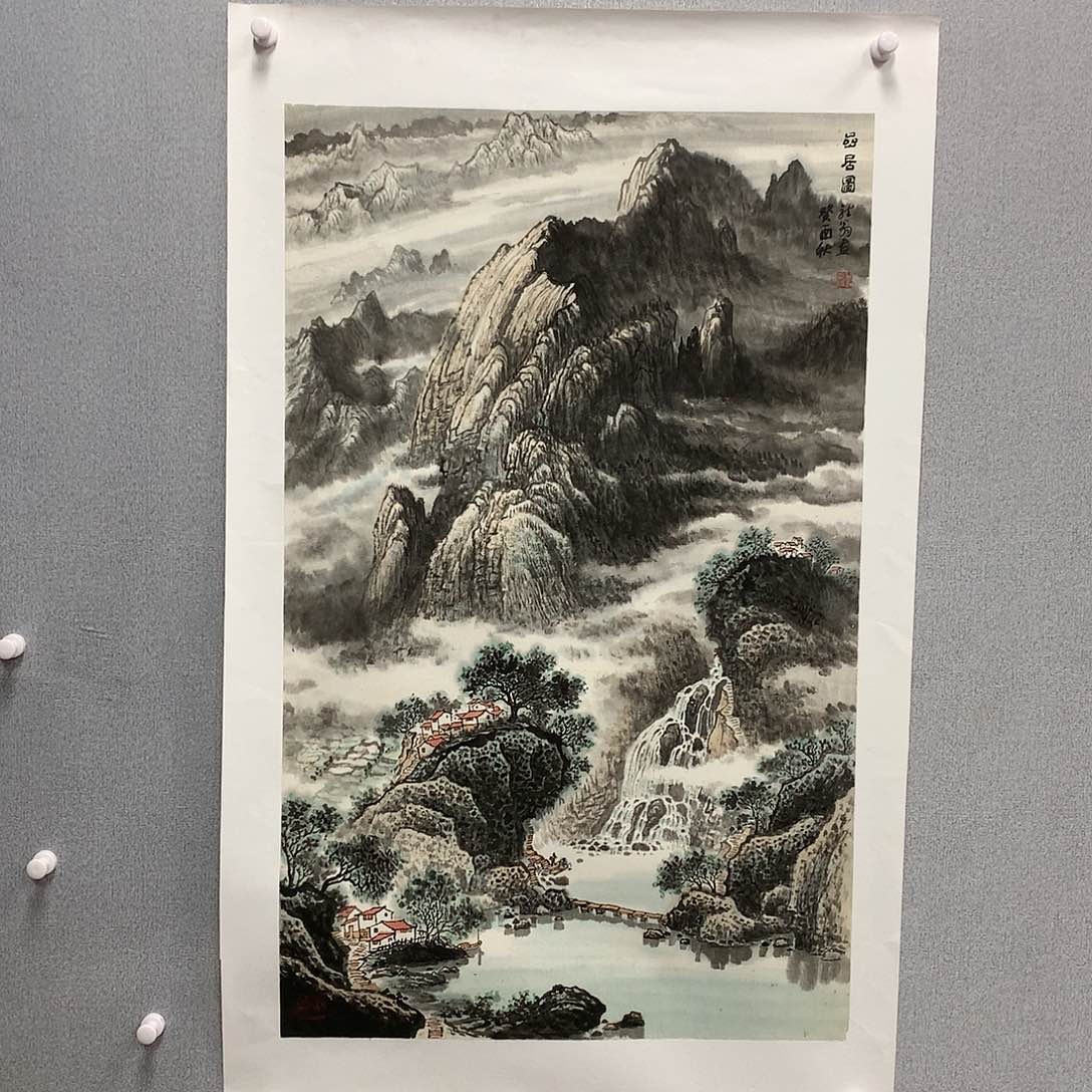 【闪购商品】国画叶金福60*95山水画托片