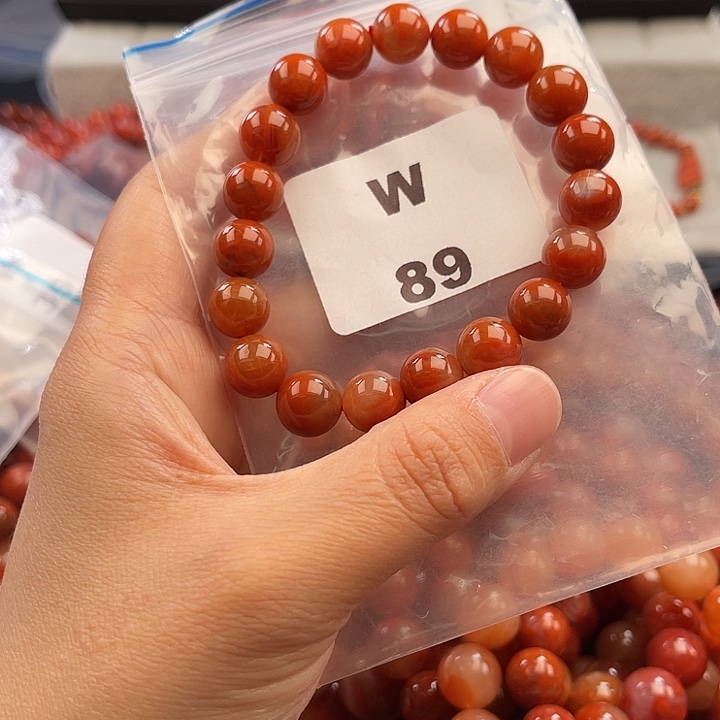 南红玛瑙未镶嵌多样性发货默认微瑕称重10mm