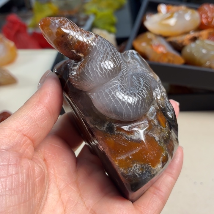 玛瑙/玉髓未镶嵌吊坠(不含链)