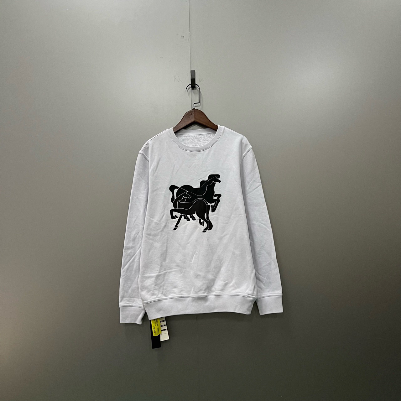 （bb）119 Hermers 爱马仕白色印花卫衣 XS码/95新/301956/无领标