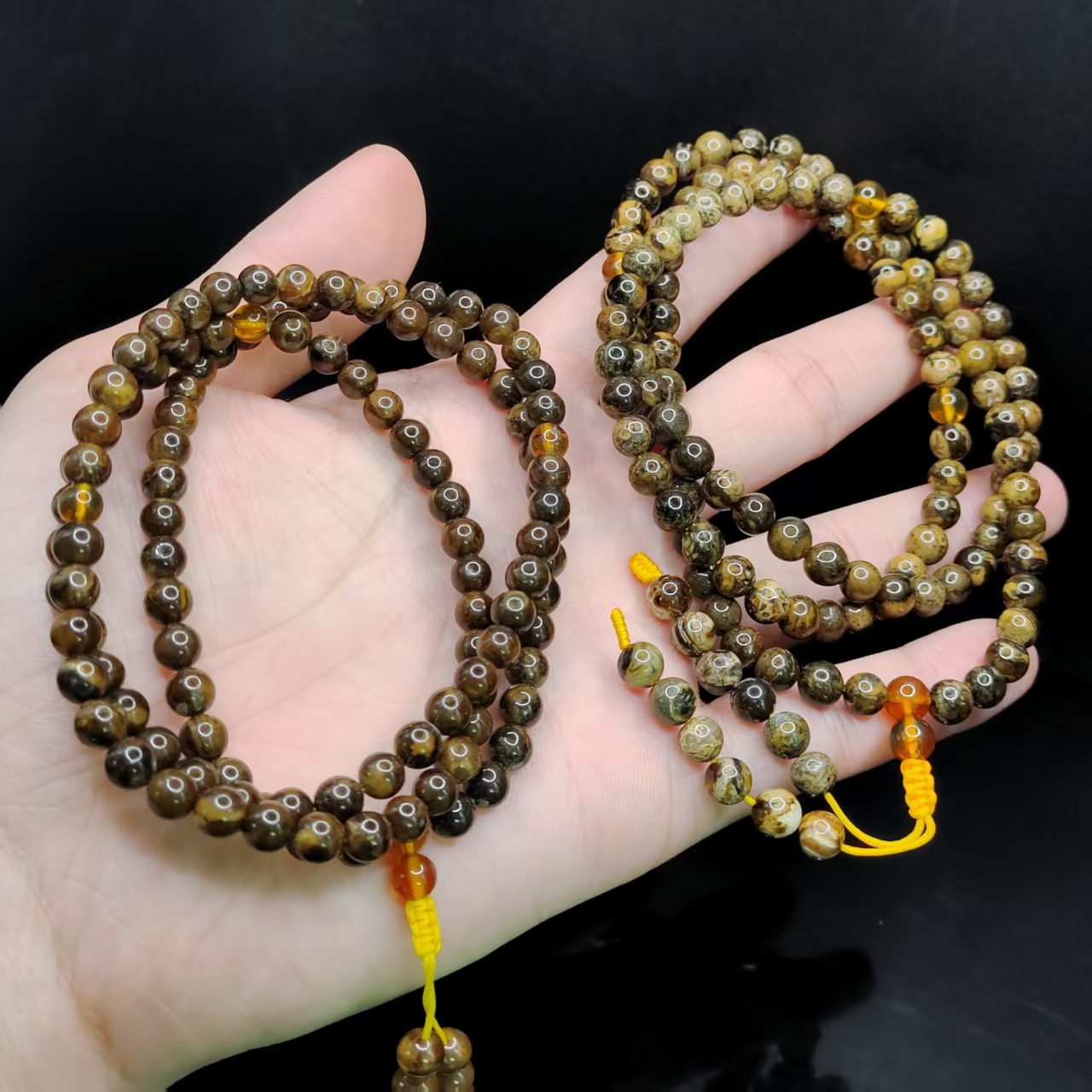 【康康严选】根珀琥珀毛衣项链GS 【多样性发其一】约5mm+