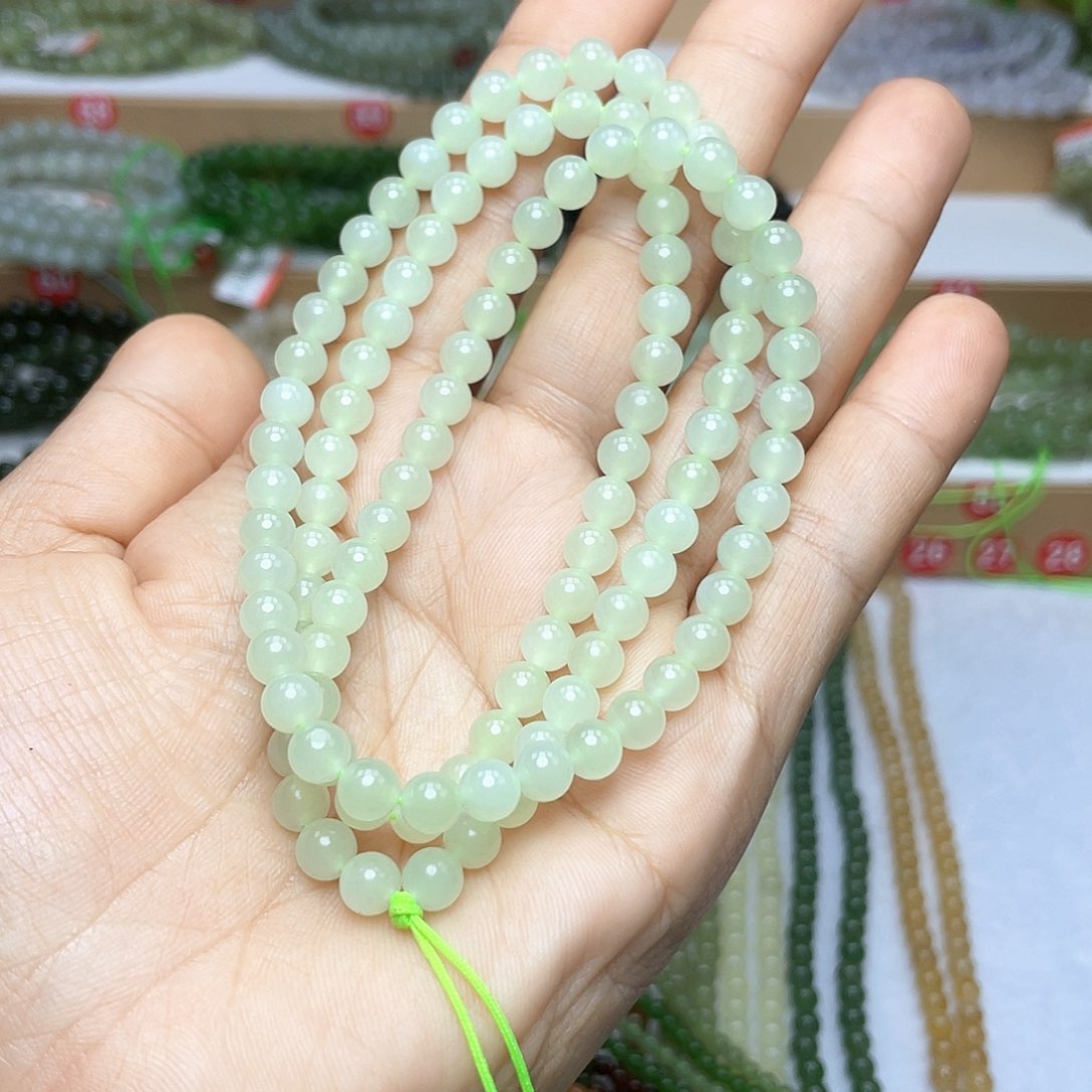 和田玉颈饰未镶嵌Z*6mm