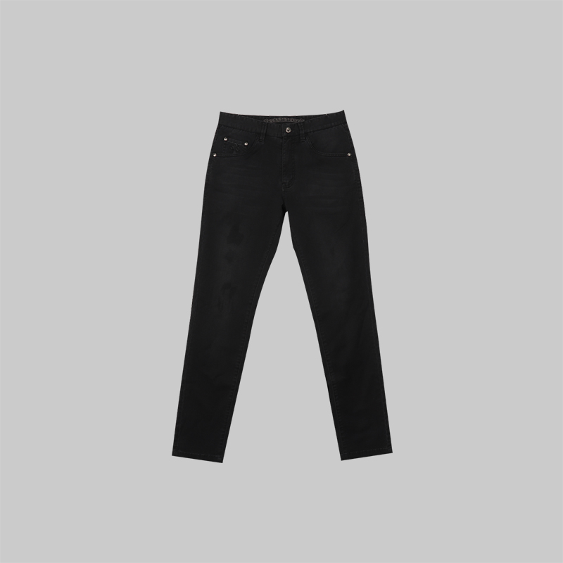 牛仔裤黑色软牛仔-1