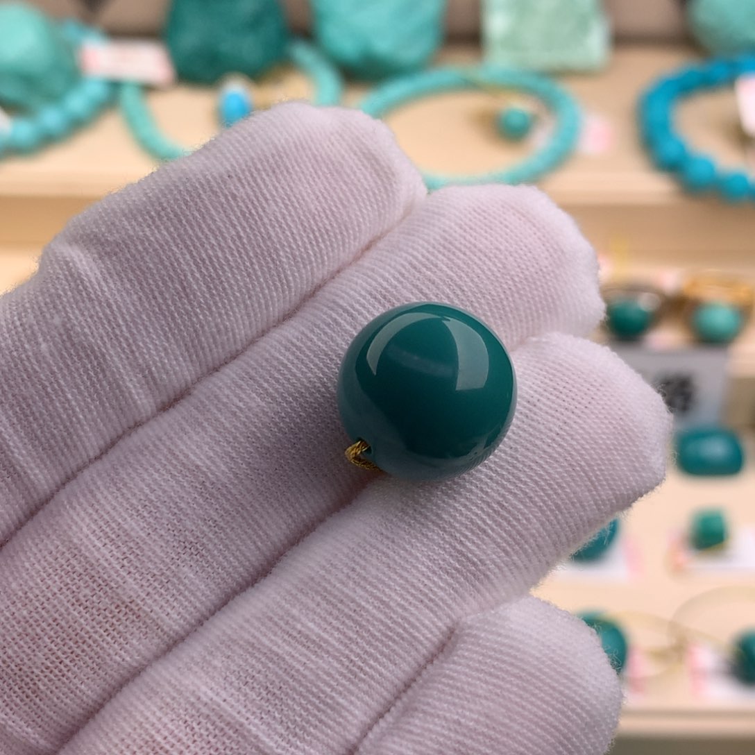 绿松石珠宝奇石未镶嵌14.2