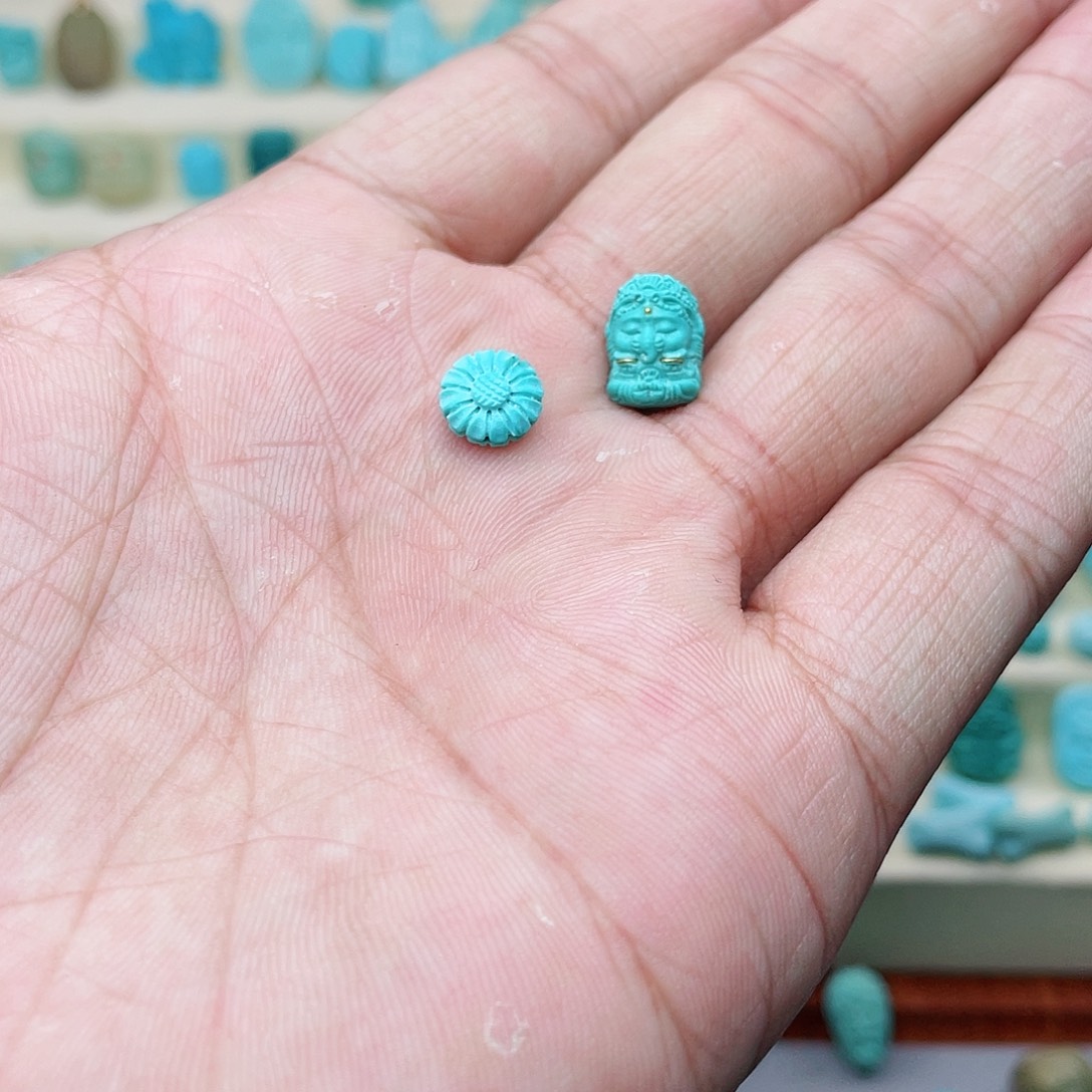 绿松石珠宝奇石未镶嵌