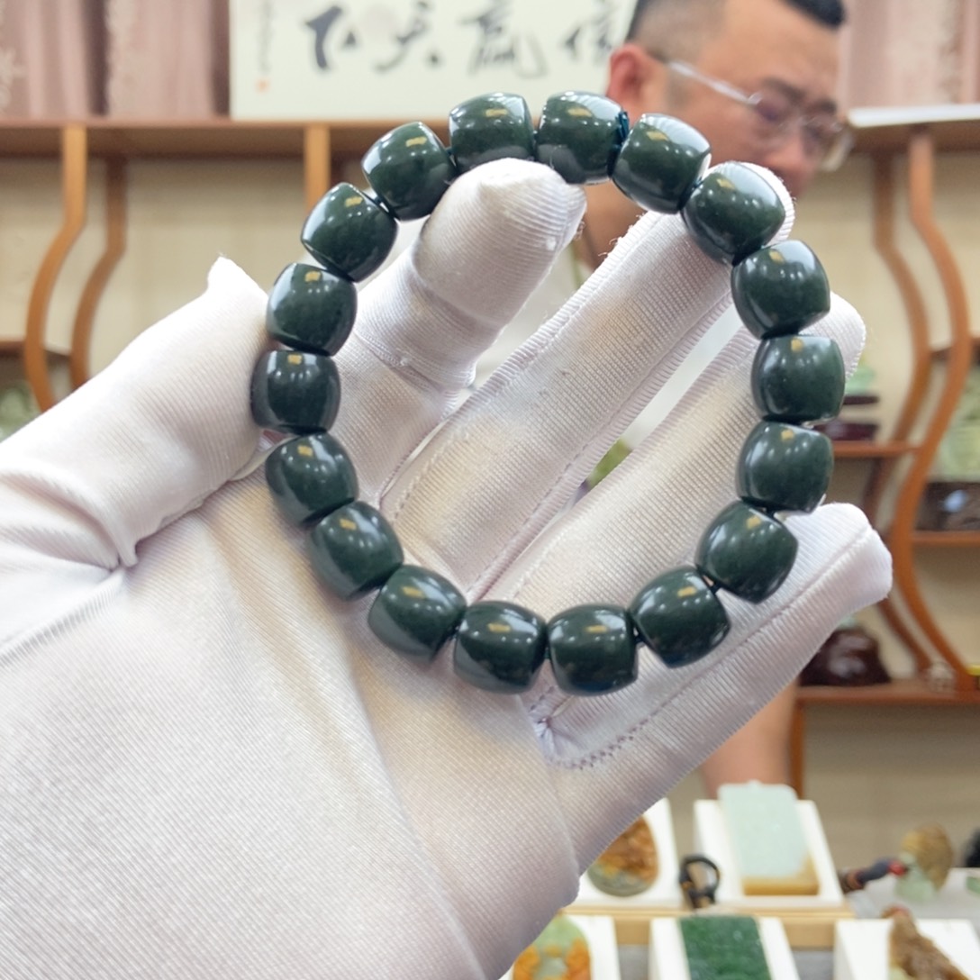 和田玉未镶嵌手链