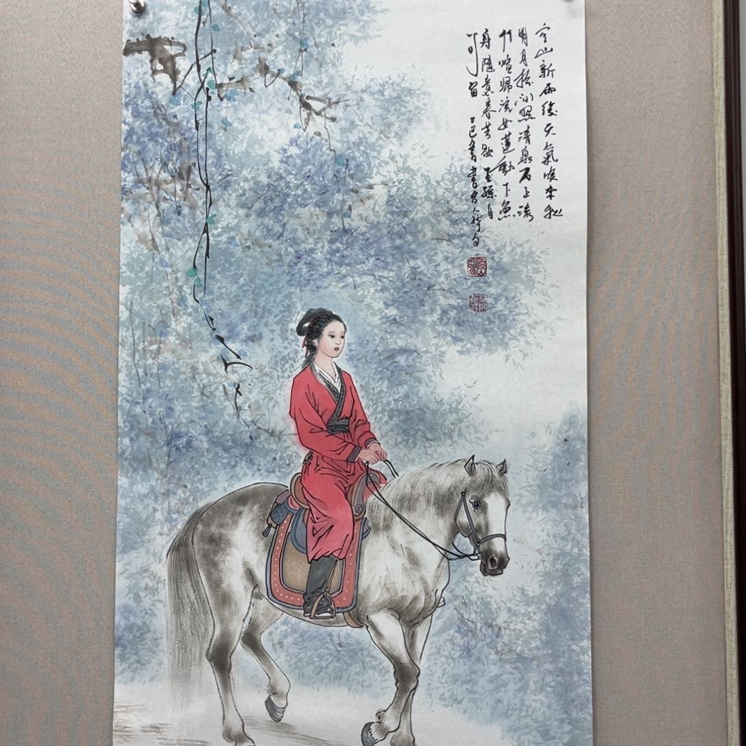 国画艺术家真人手绘