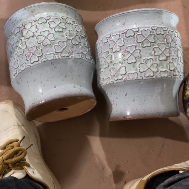 花盆紫砂口径20高度22两只正品