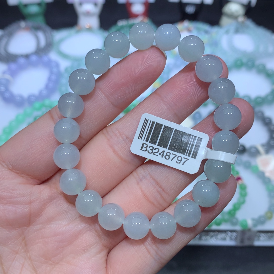 翡翠未镶嵌手串天然