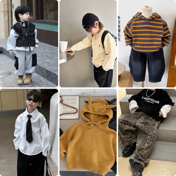 857时尚假两件棉服男童冬季