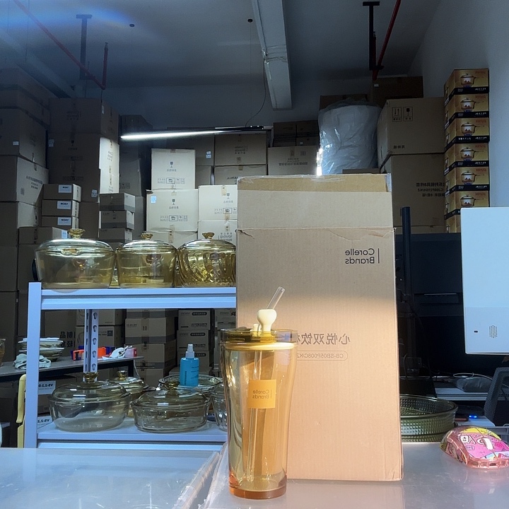 耐热玻璃康宁双饮杯500ml