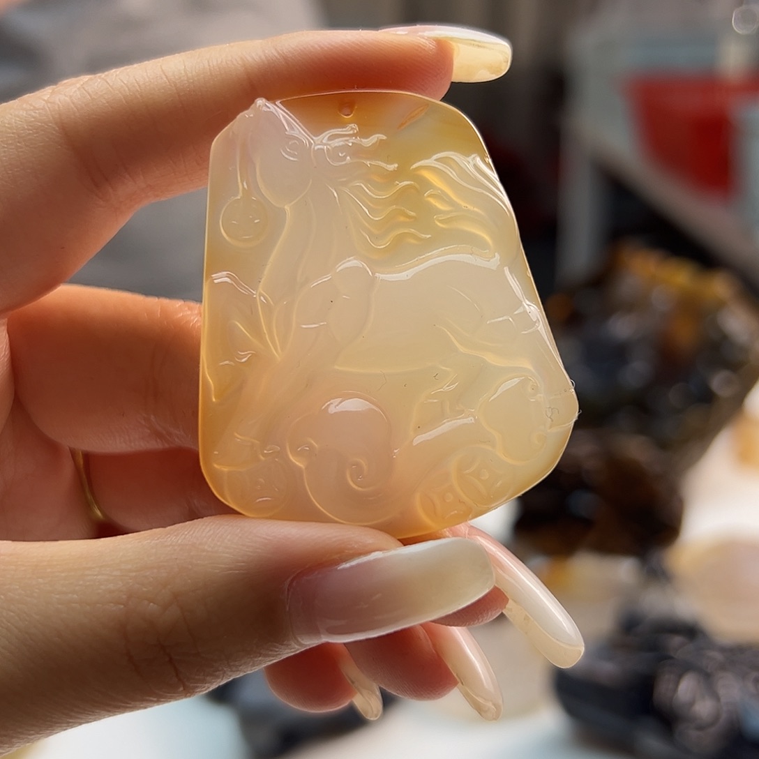 玛瑙/玉髓未镶嵌吊坠(不含链)