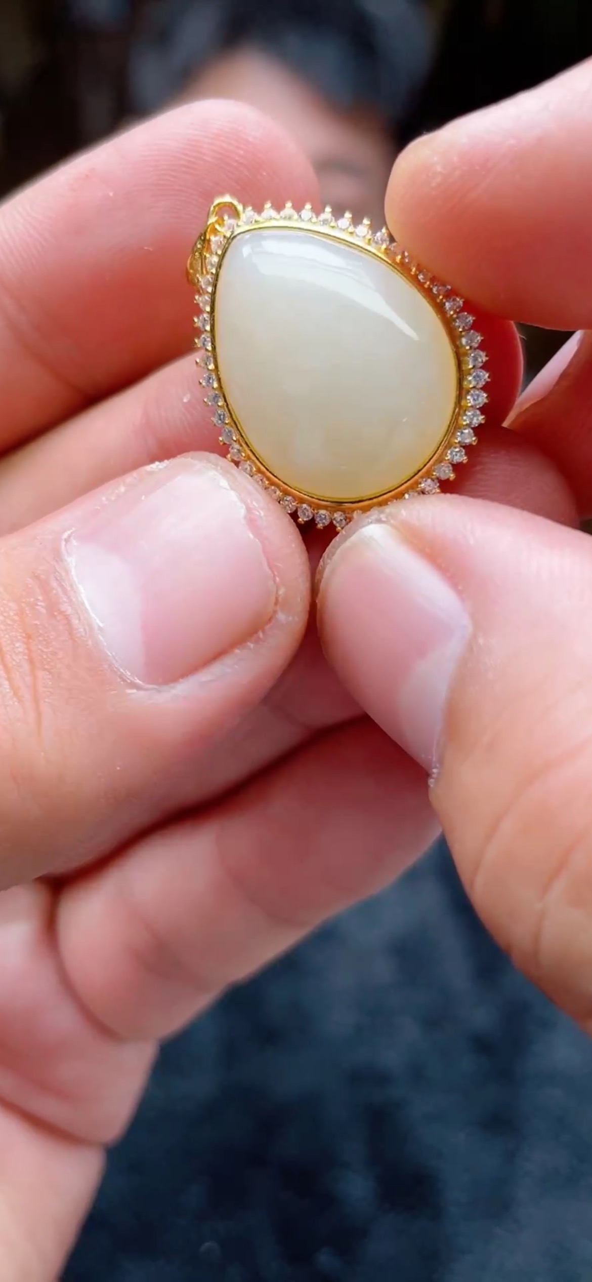 83032T28-3A3-新疆和田玉水滴吊坠-S925银-多样性/发一件