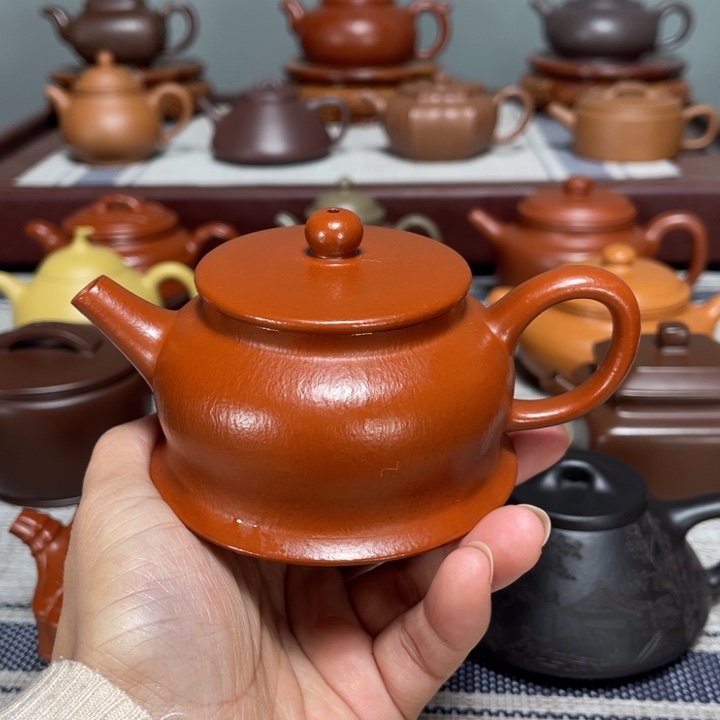 茶壶紫砂全手工制作145cc