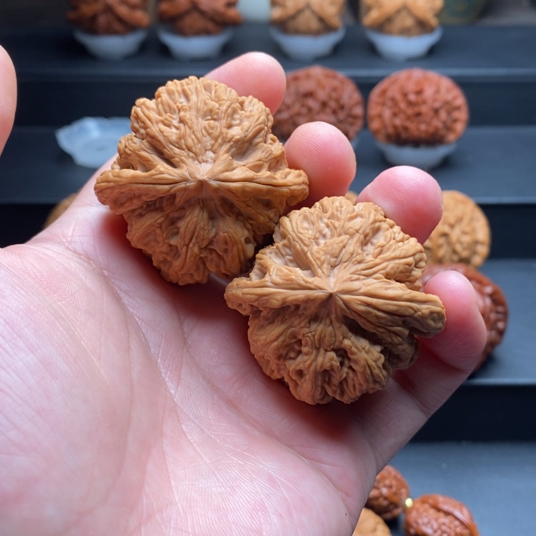 文玩核桃把件44平谷大粗筋