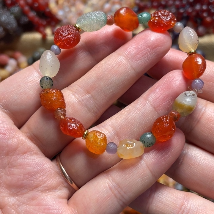 玛瑙/玉髓合金手链