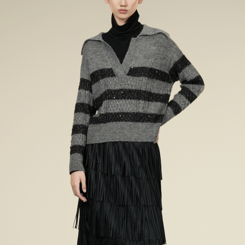 毛针织衫XK411047B499