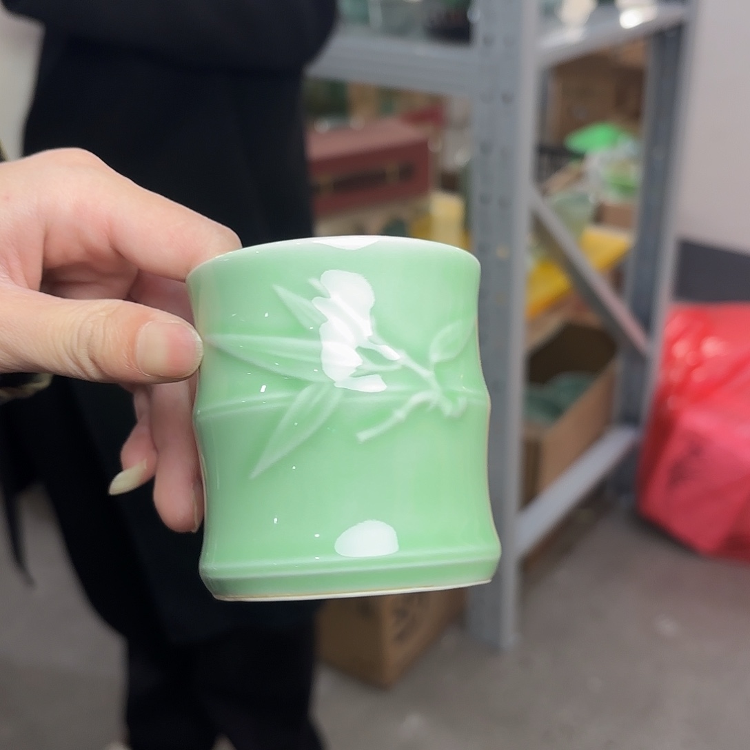 龙泉云间青瓷小米茶器