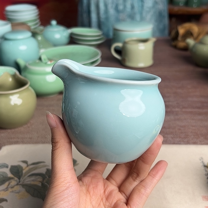 龙泉云间青瓷小米茶器