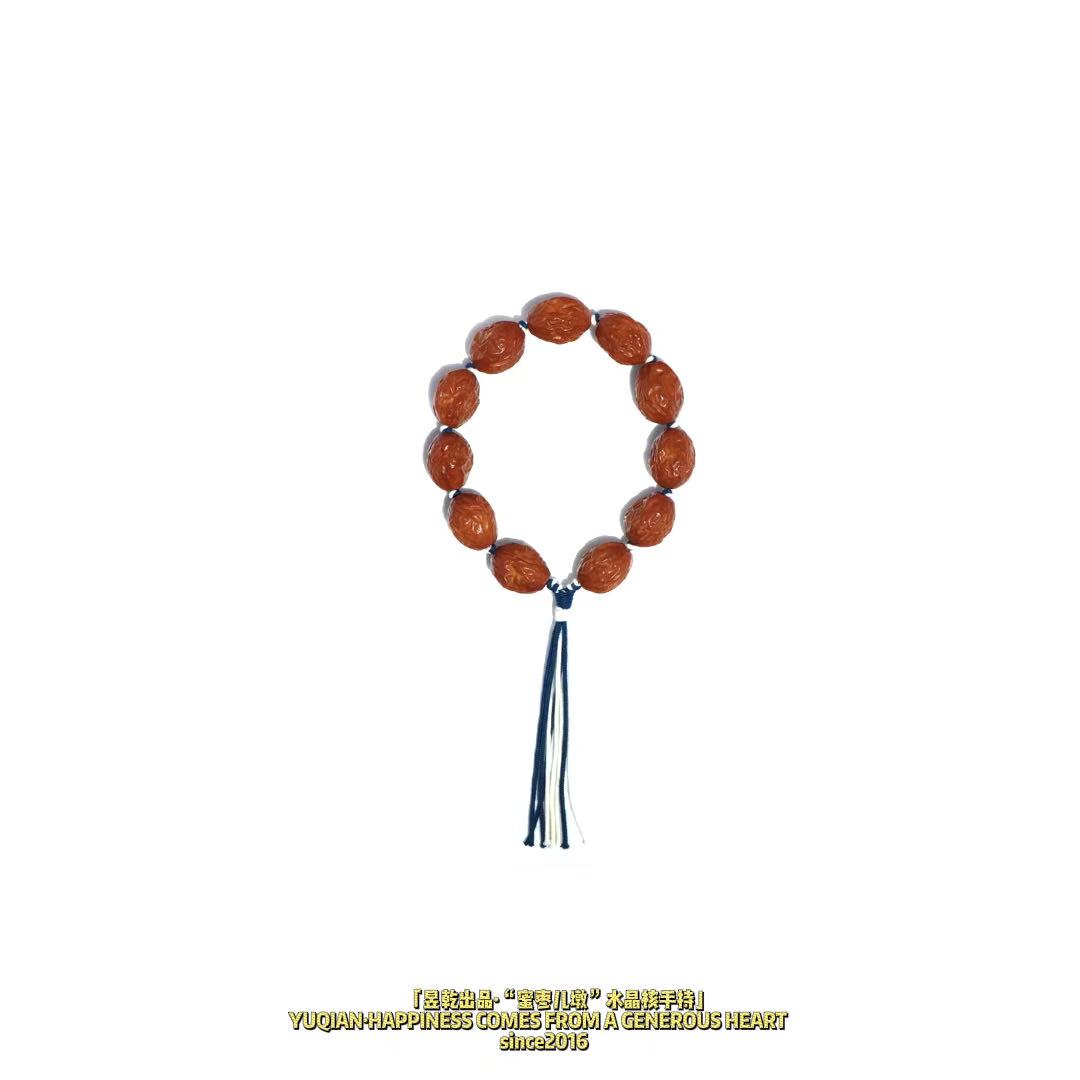 【昱乾出品】“蜜枣儿墩”细数流年 静待时光 水晶核大枣手持