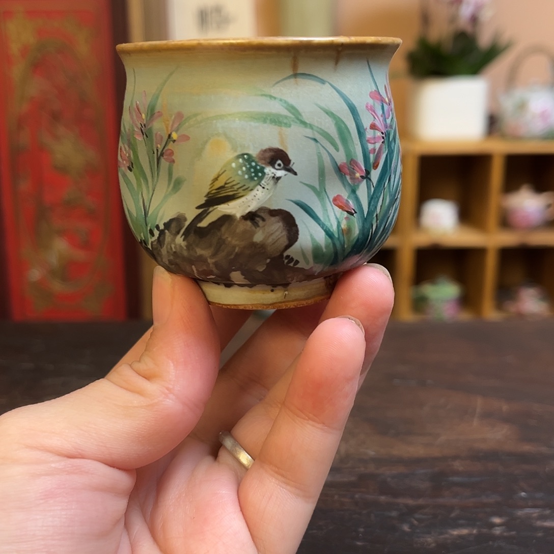 柴烧手工手绘陶瓷