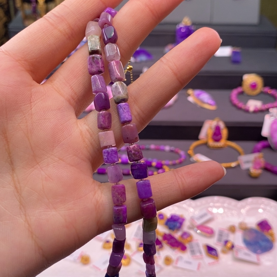 苏纪石（舒俱来）18K金镶嵌项链