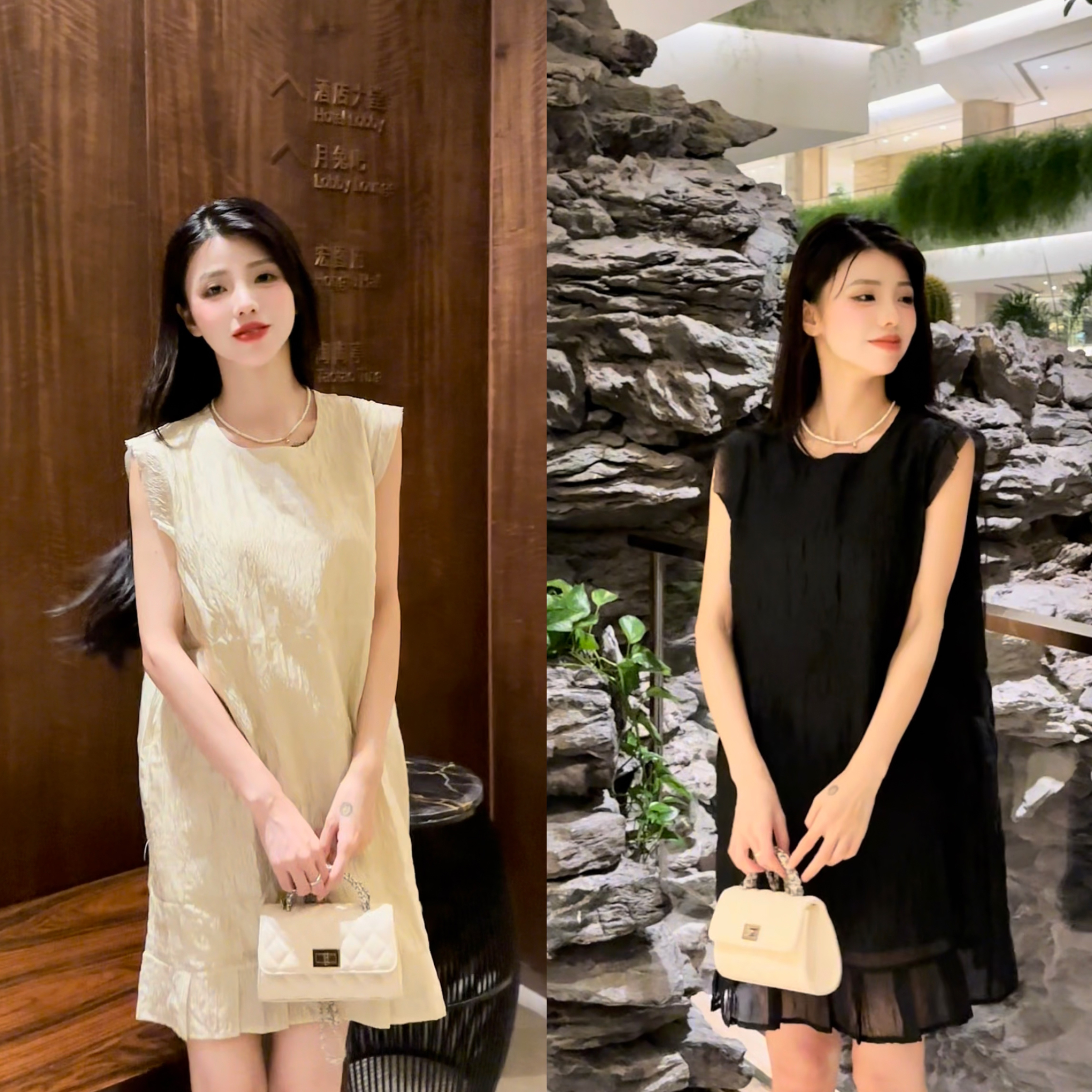 【温小柔定制.盛夏午后】2025夏季新款韩系肌理感荷叶边气质连衣裙