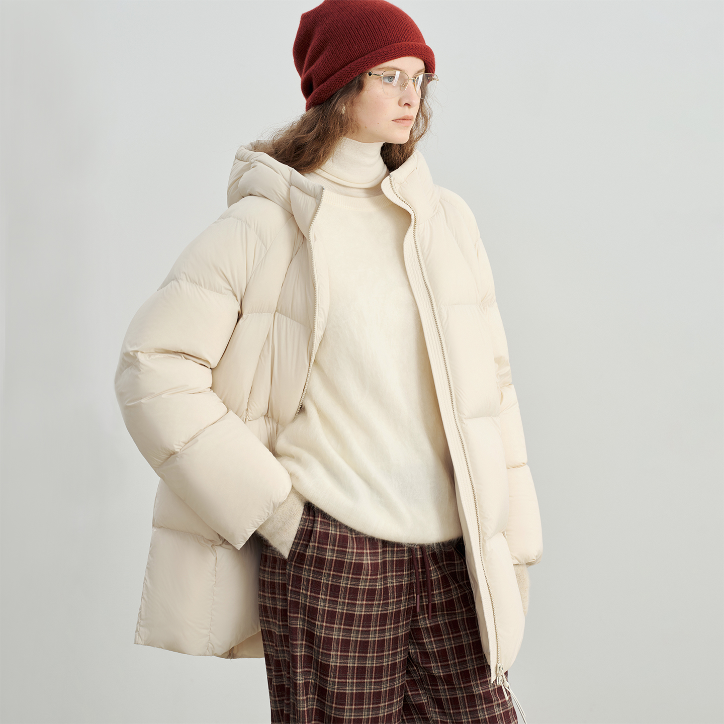 自巧巧绒LightWarm小个子高充绒泡芙90绒羽绒服保暖外套25ZQ94018