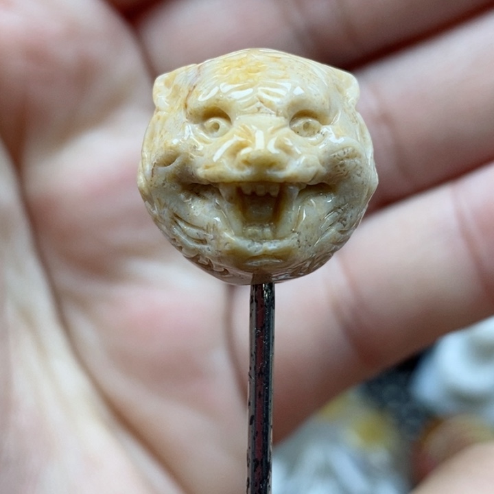 颈饰未镶嵌硅化珊瑚（珊瑚玉）