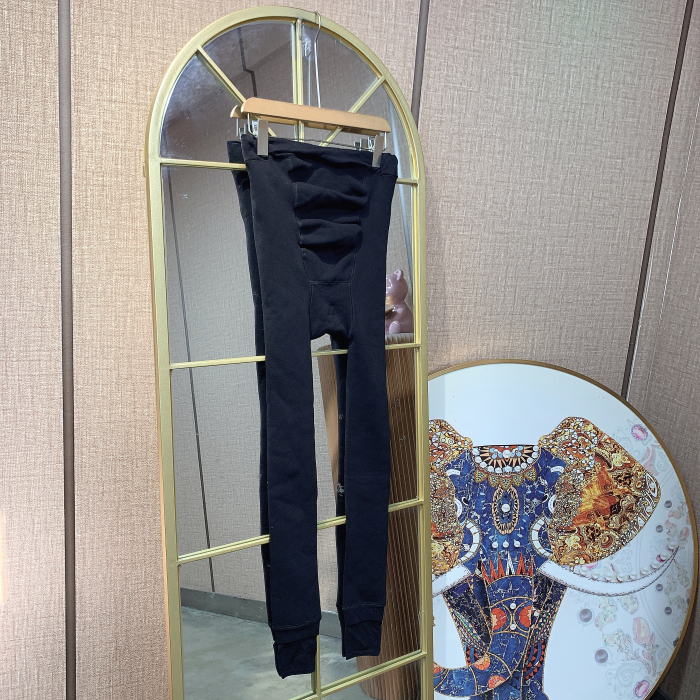 N054孕妇黑色踩脚加绒加厚袜裤90-140