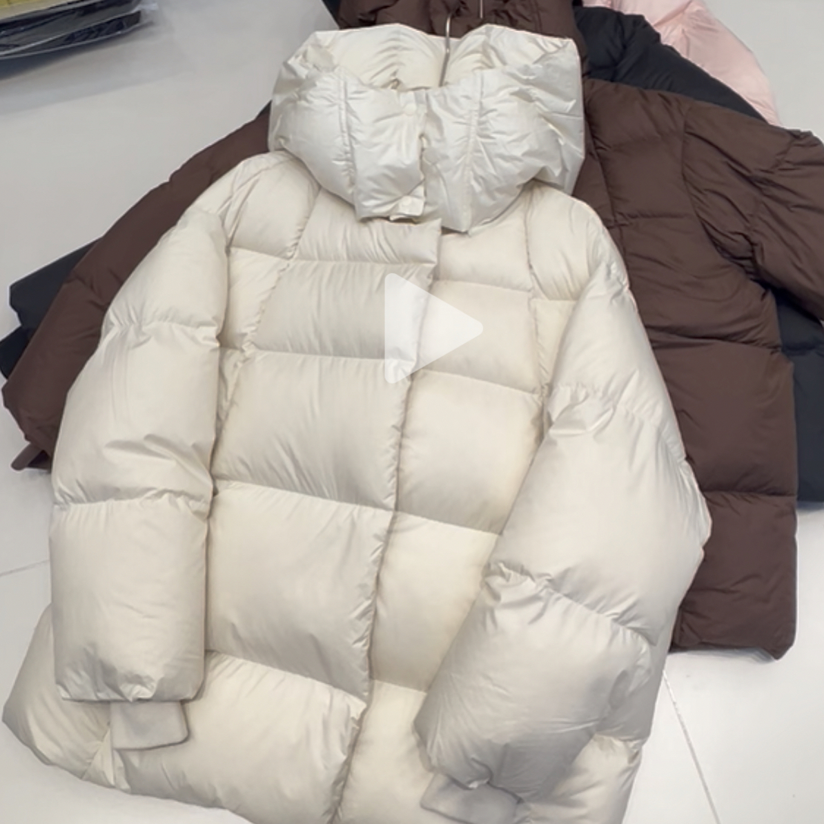 泡芙款 一手长羽羽外套 好看 品质好