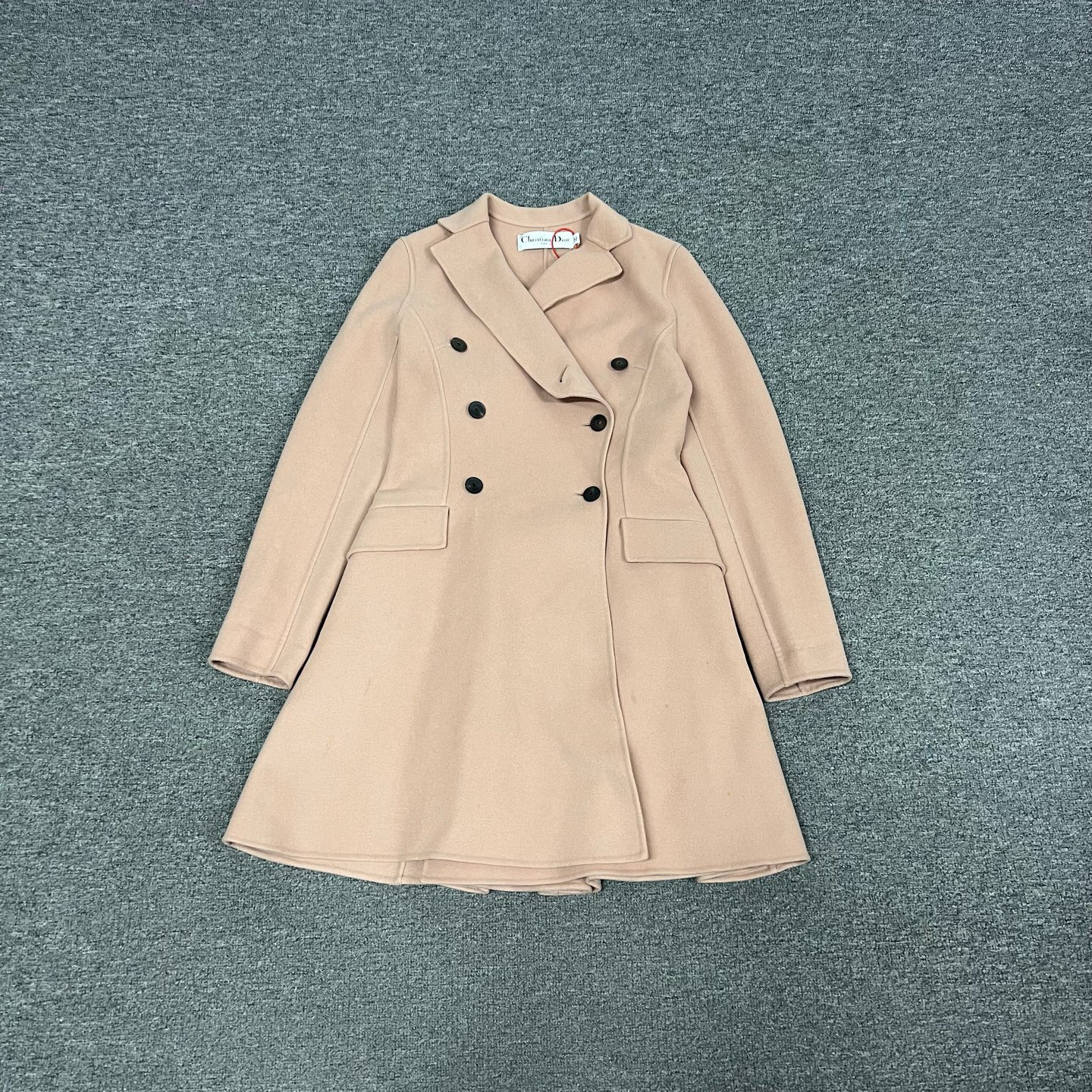 99新 DIOR/迪奥 Dior 迪奥粉色双排扣大衣