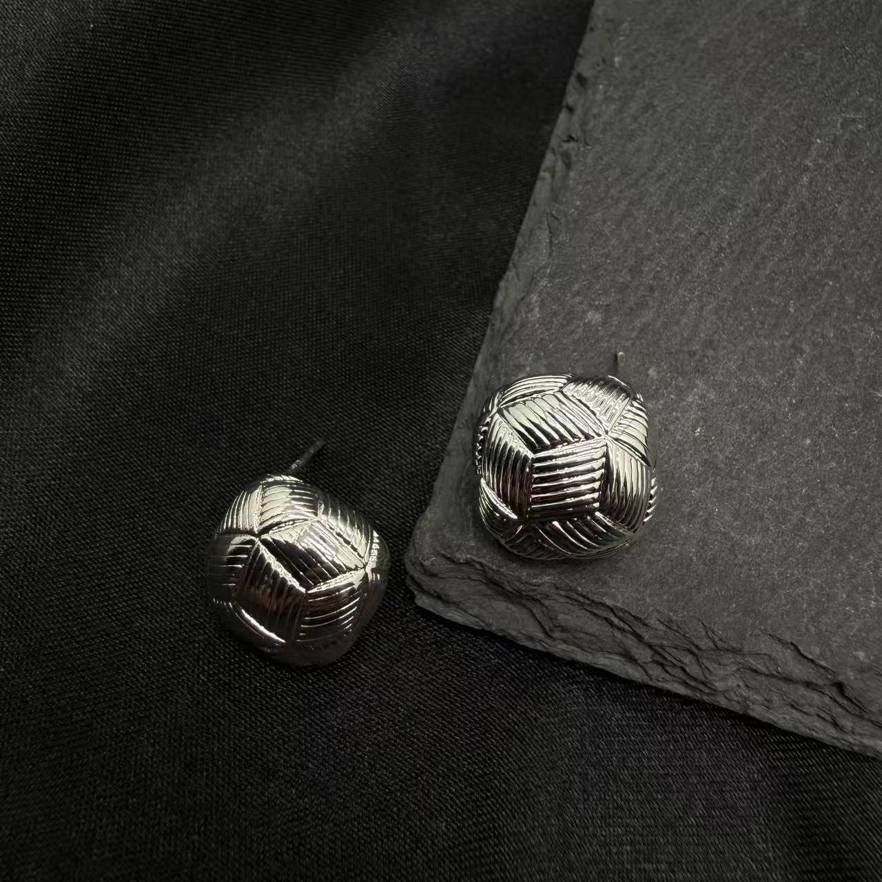铜合金铜耳饰 0716 Acc-E52 复古小众个性冷淡风设计感耳饰