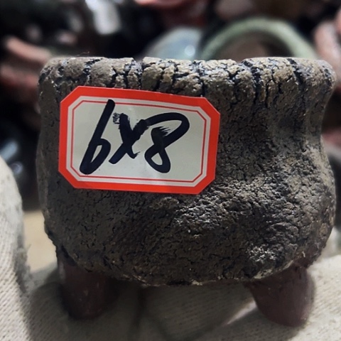 红陶粗陶花盆手工