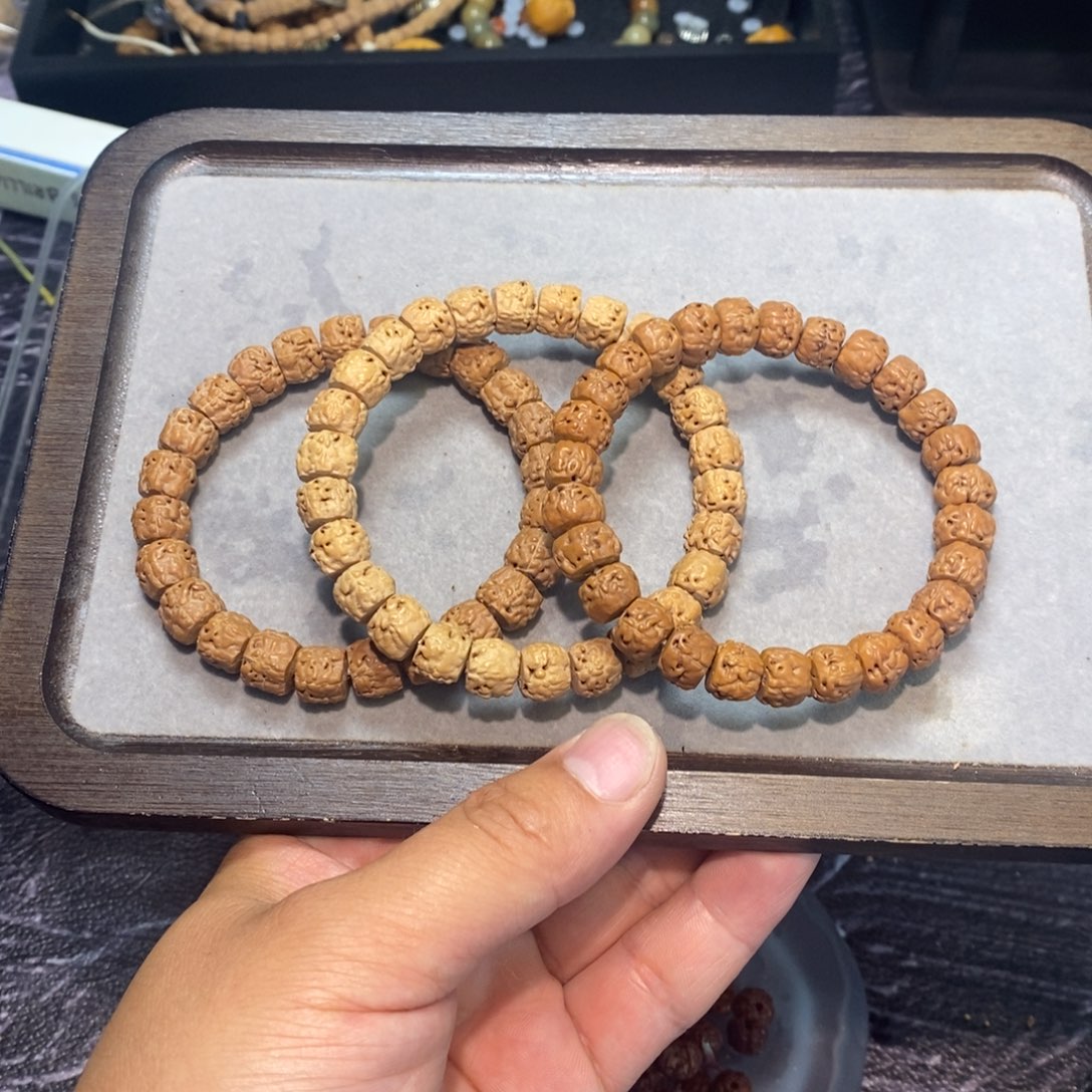 金刚菩提手串龙切佛手单圈 暴力归圆