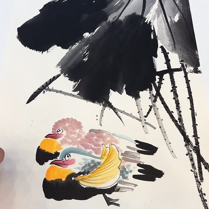 国画李庆宣老先生去伪存真原作