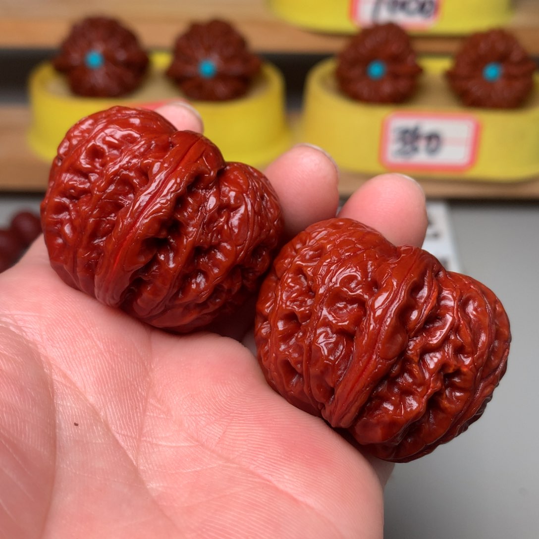 文玩核桃把件元宝