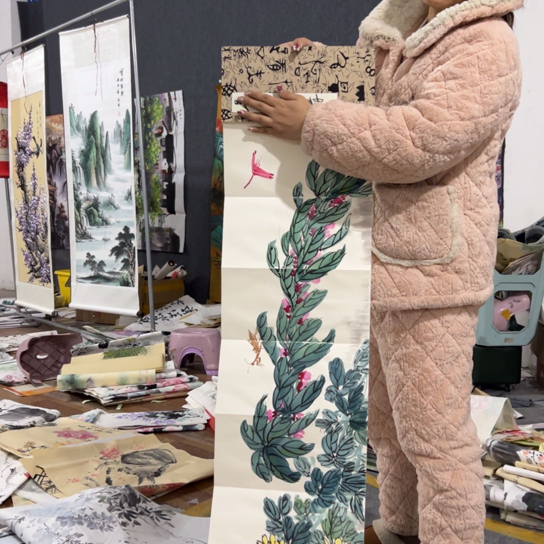 国画国画作品画心一张