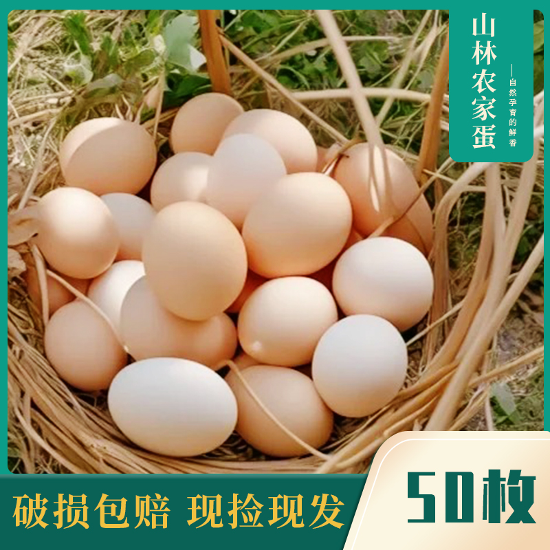 【50枚新鲜】正宗农家散养鸡蛋营养丰富新鲜1