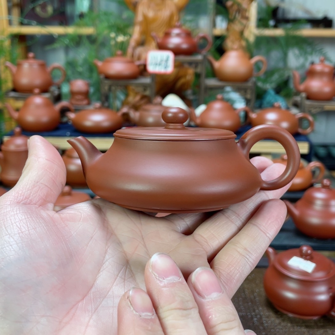 紫砂茶壶?*粒朱泥明炉