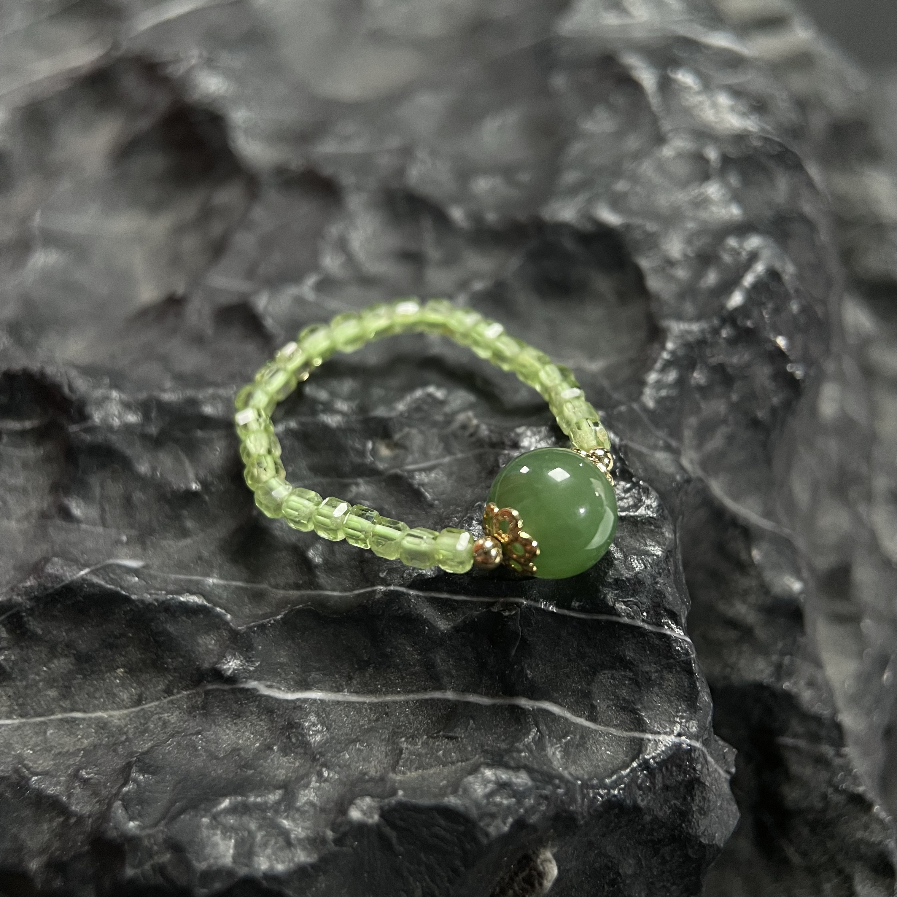 橄榄石碧玉6m戒指 KT25071907