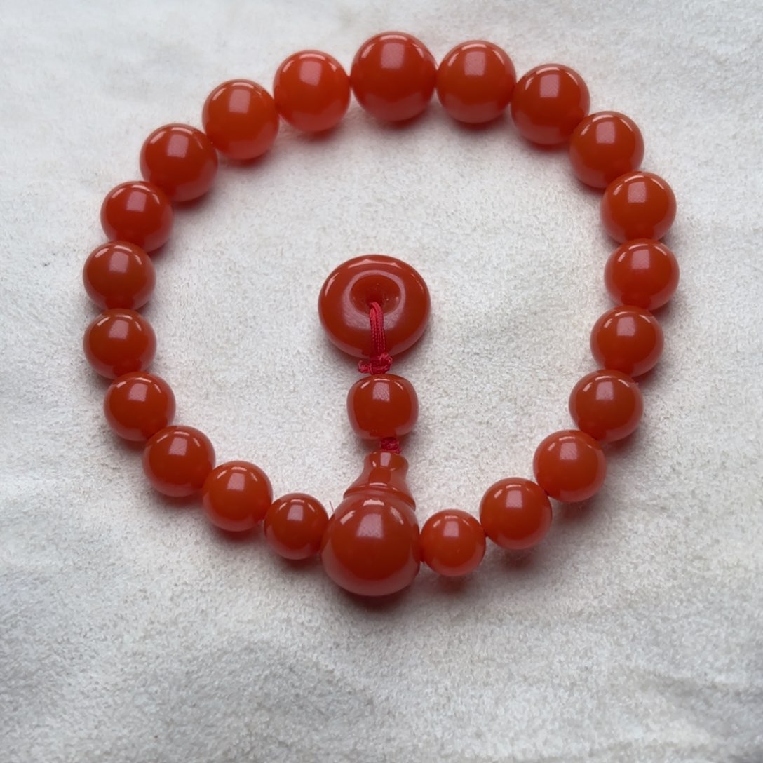 南红玛瑙手串未镶嵌