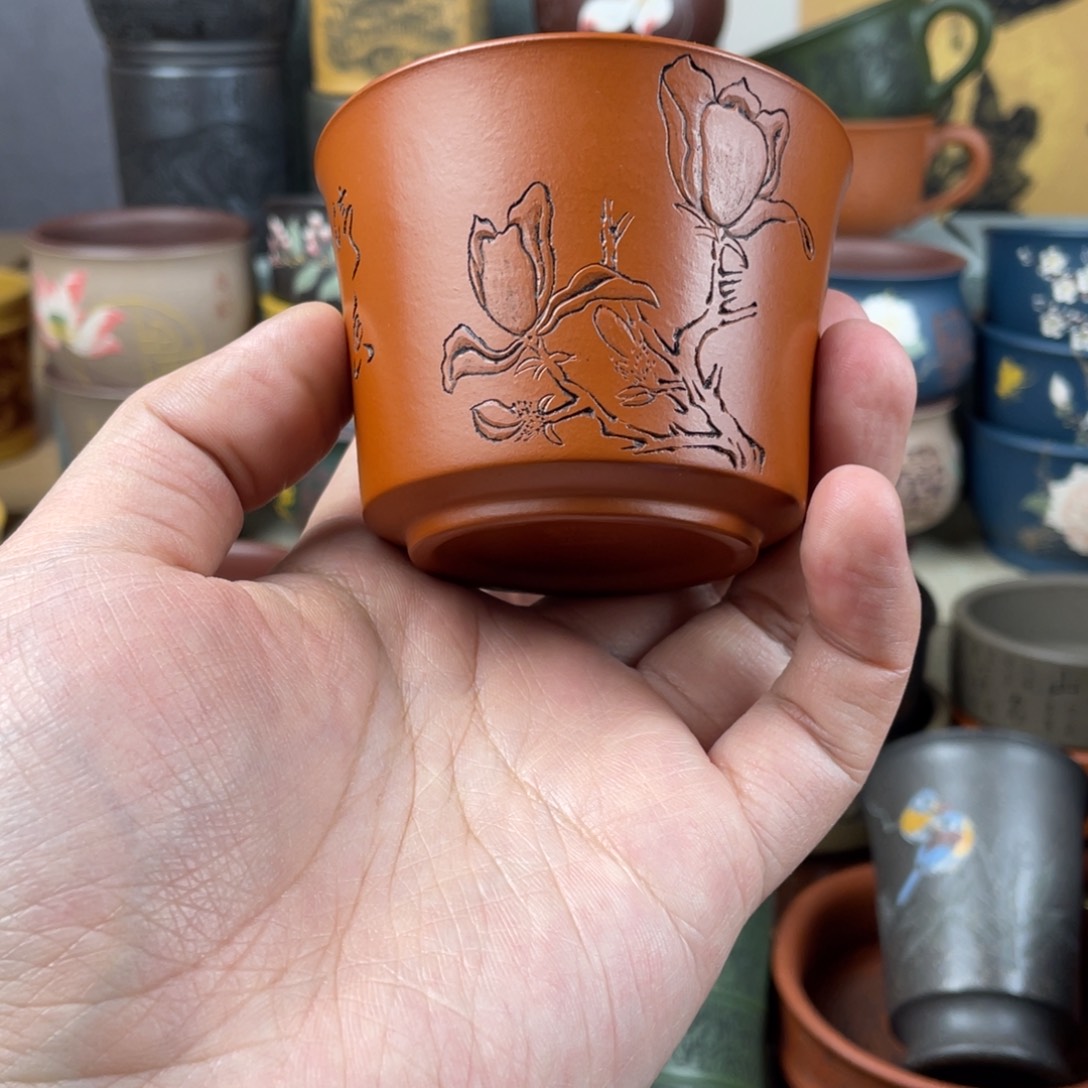 紫砂茶杯紫砂茶杯