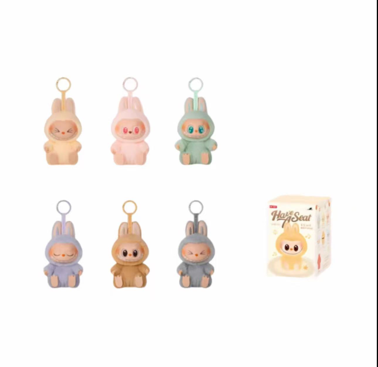 【cc潮玩】 坐坐派对系列2.0 搪胶毛绒挂件