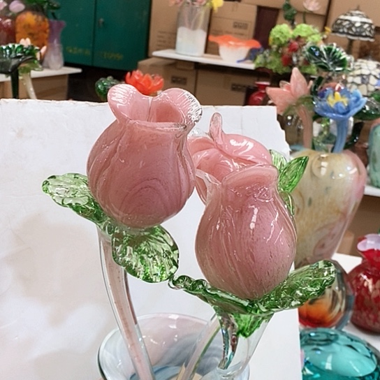 无铅玻璃花瓶高45厘米宽9厘米