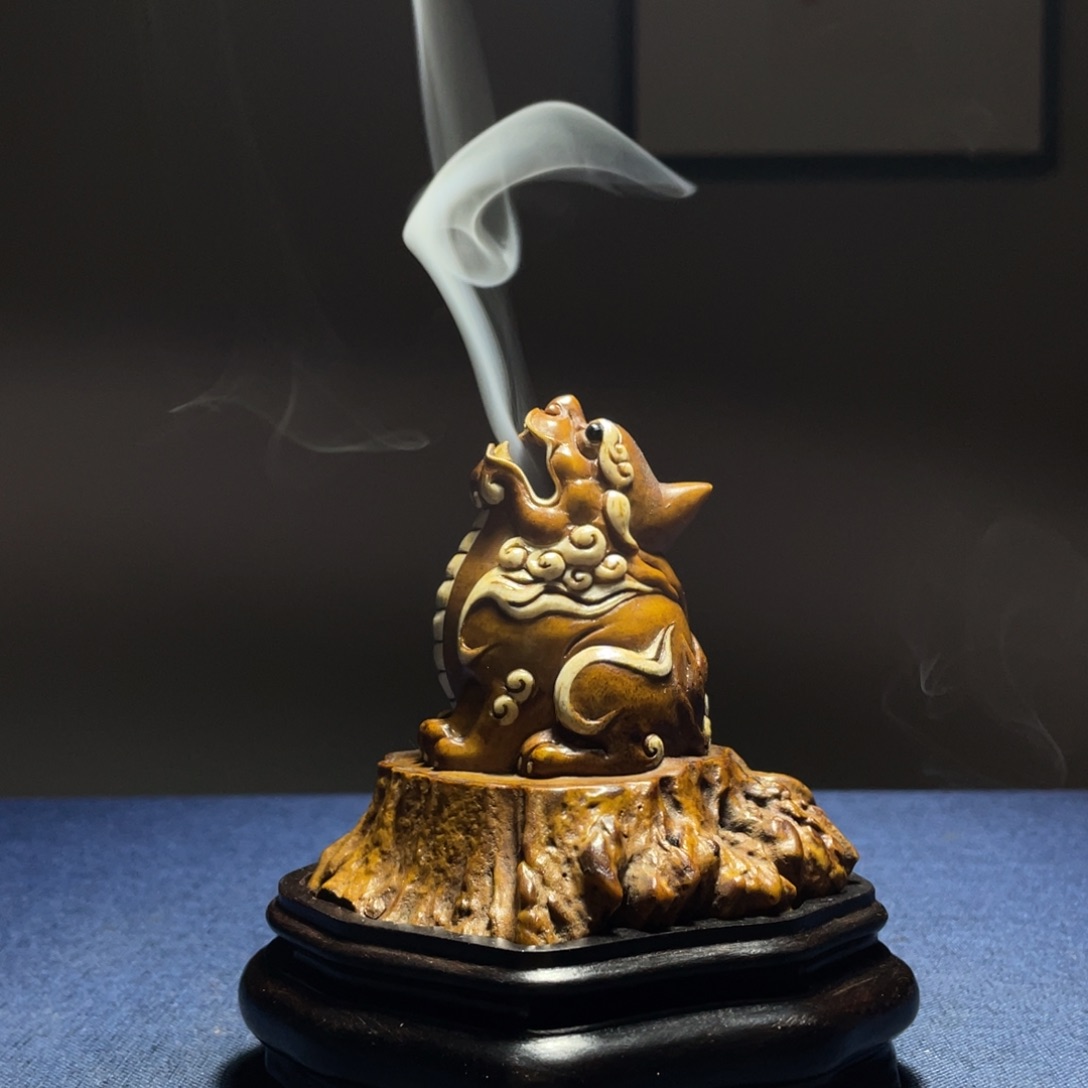 木用****9鹿角工艺品香炉