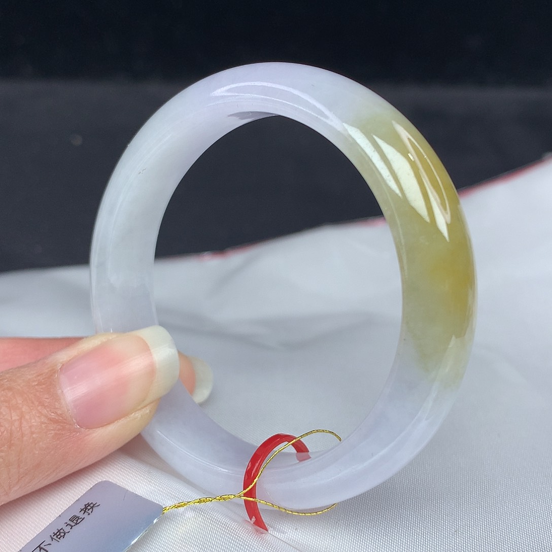 翡翠手镯未镶嵌53圈0006贵妃