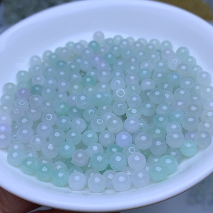 翡翠散珠卡5.5冰珠子40个